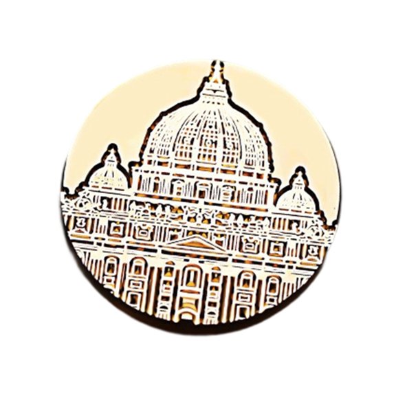 Antique Seal Stamp Head Building Wax Seal Stamp Metal Seal Stamp Head for Seal Letter Envelope Card Wedding Invitation