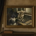 thumbnail image 1 of Antique Shaggy Dog Poster 19Th Century Rustic Pet Portrait Home Decor, 24x36 UNFRAMED, 1 of 3