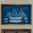 thumbnail image 1 of Antique Ship Blueprint III - Barnwood Framed Canvas - 17 x 20 - Maple, 1 of 4