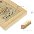 thumbnail image 1 of Antique Ship Plan I -Framed Print w/glass-Natural Wood, 1 of 7