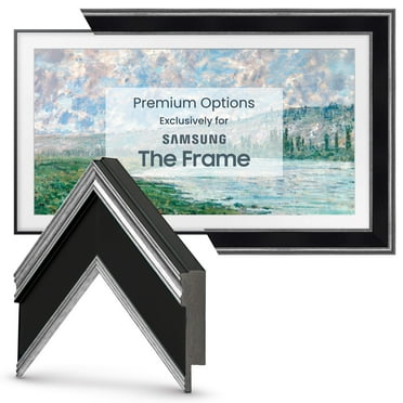 Antique Silver & Black Deco TV Frame