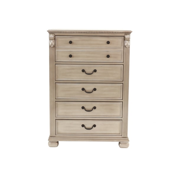 Antique Silver Chest of Drawers, Traditional Bedroom Furniture, Classic Style Storage