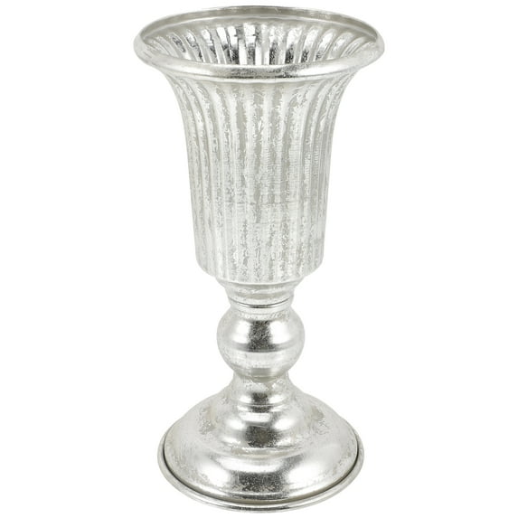 Antique Silver Iron Flower Vase for Wedding/Home Decor