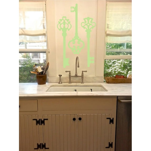 Antique Skeleton Keys Removable Home Wall Decal Stickers