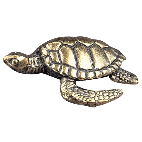 Antique Small Bronze Bronze Turtle Pendant Models Sea Turtle Ornament Home Turtle Sculpture Office
