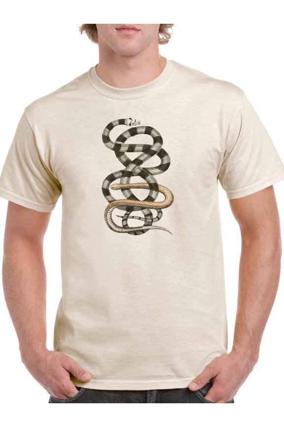 Antique Snakes I. T-Shirt Men -Vision Studio Designs, Male Large