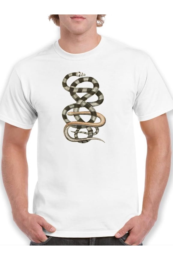 Antique Snakes I. T-Shirt Men -Vision Studio Designs, Male XX-Large
