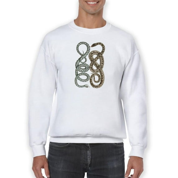 Antique Snakes Iv. Sweatshirt Men -Vision Studio Designs, Male 4X-Large