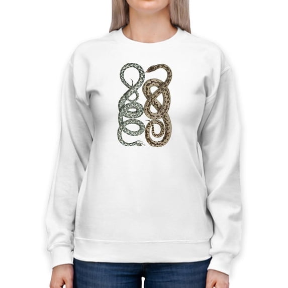 Antique Snakes Iv. Sweatshirt Women -Vision Studio Designs, Female 4X-Large
