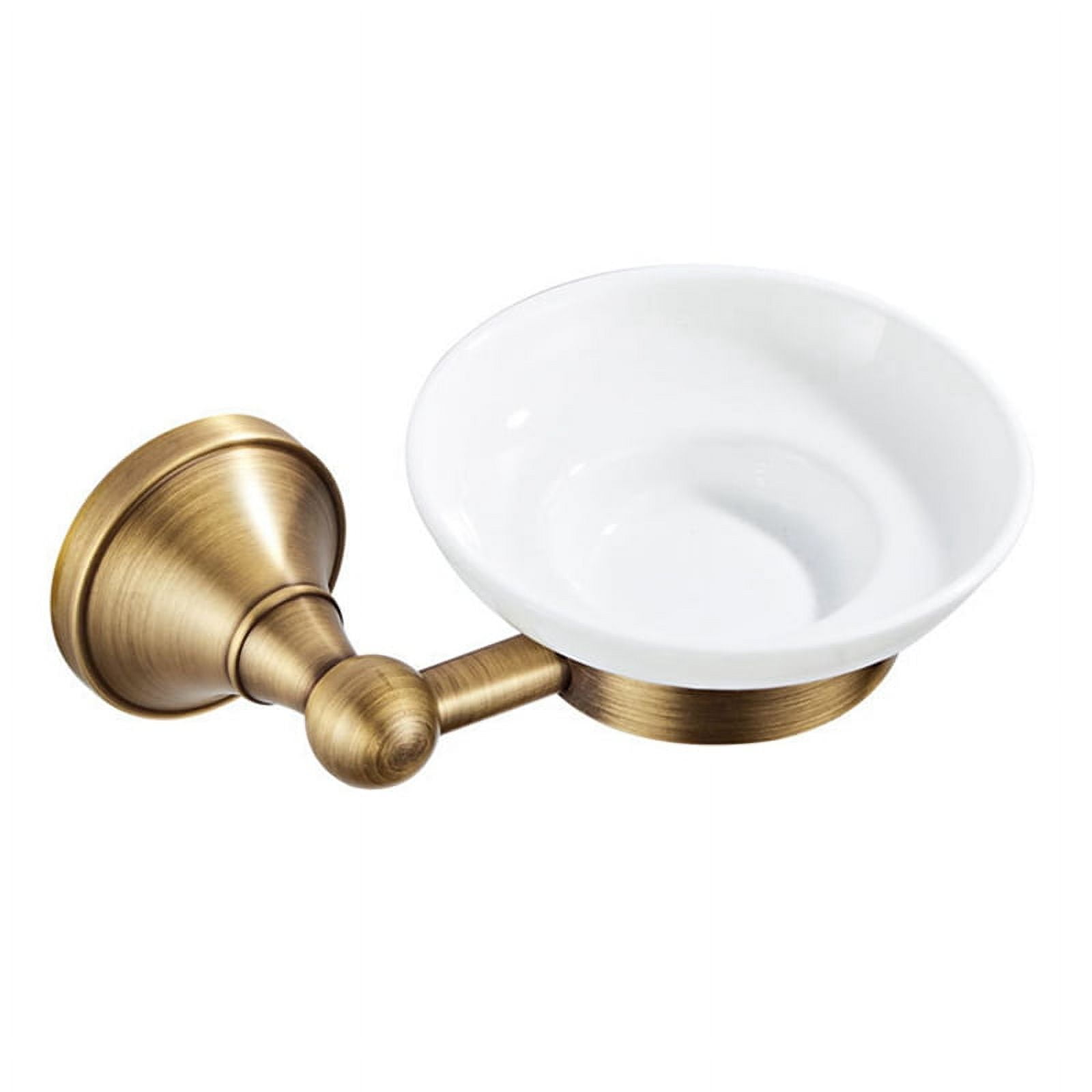 Modern Gold Ceramic Soap Holder - Decorative Soap Dish For Bathroom, Bathtub, Or Sink, Easy To Clean Soap Tray
