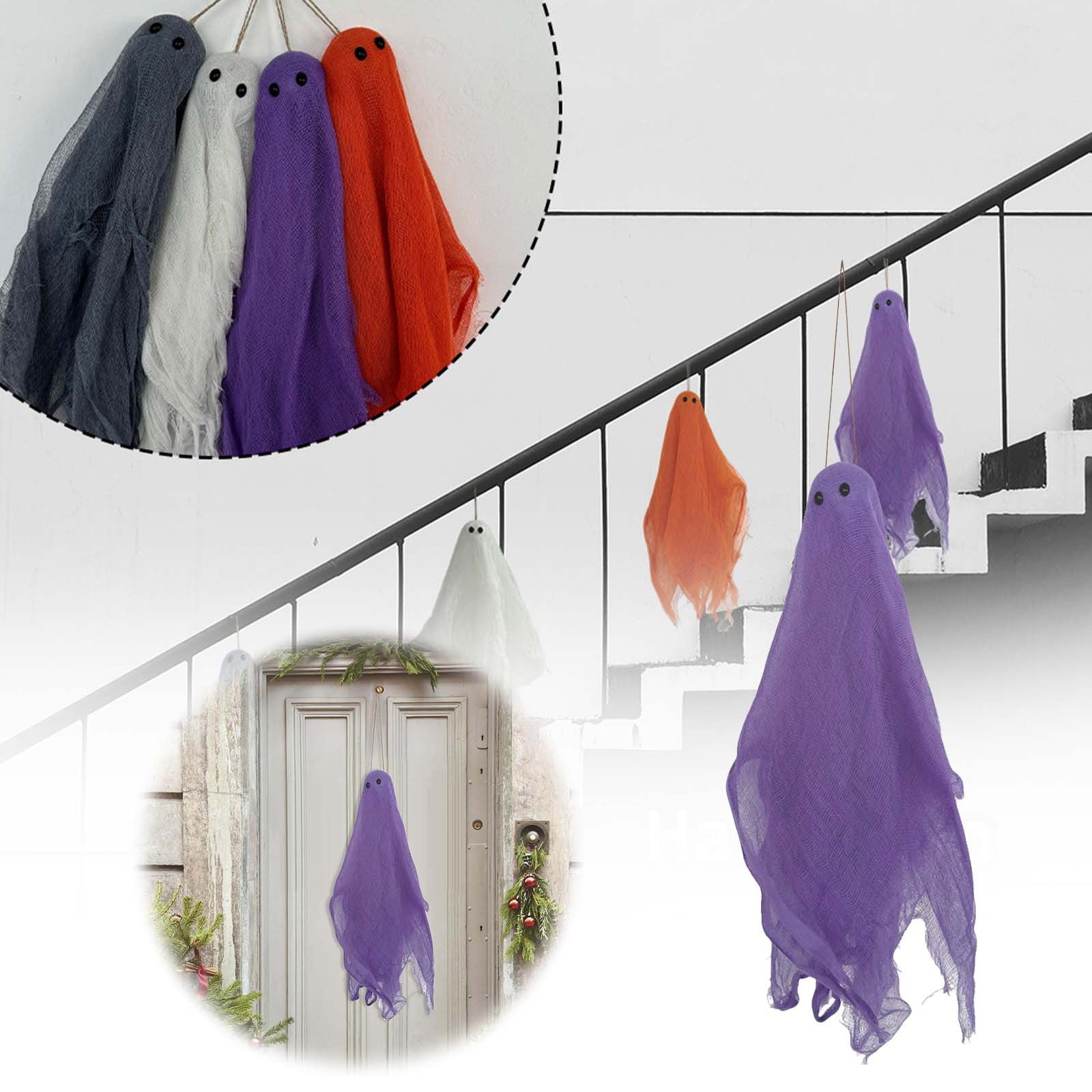 Antique Stained Glass Window Popcorn And Garland Front Porch Column