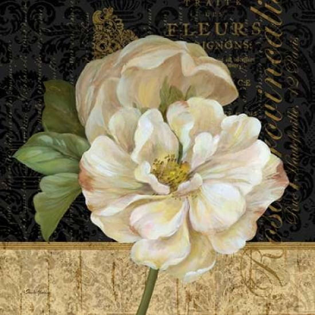Antique Still Life Rose Canvas Art - Pamela Gladding (24 x 24)