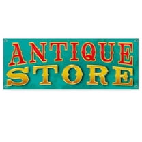 Antique Store 13 oz Vinyl Banner With Metal Grommets