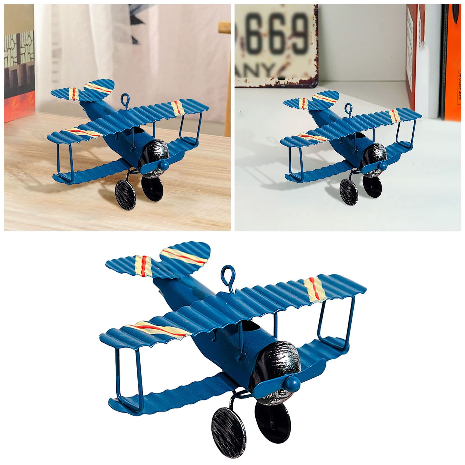 Antique Style Airplane Cake Topper Decorative Inserts For Birthday ...