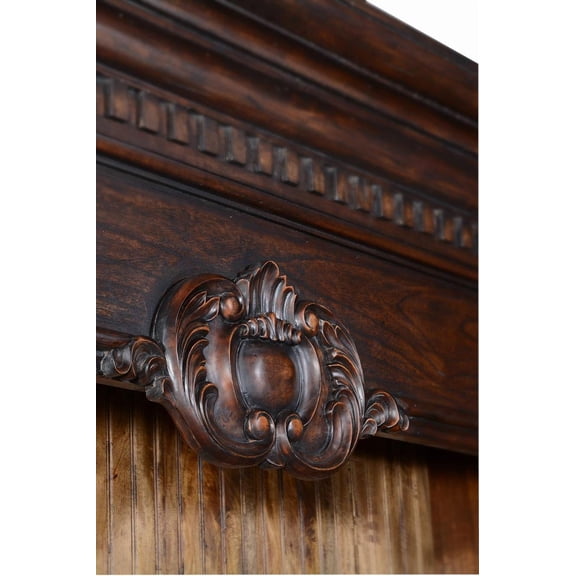 Antique Style Belize Bookcase-Solid Mango-Traditional Design