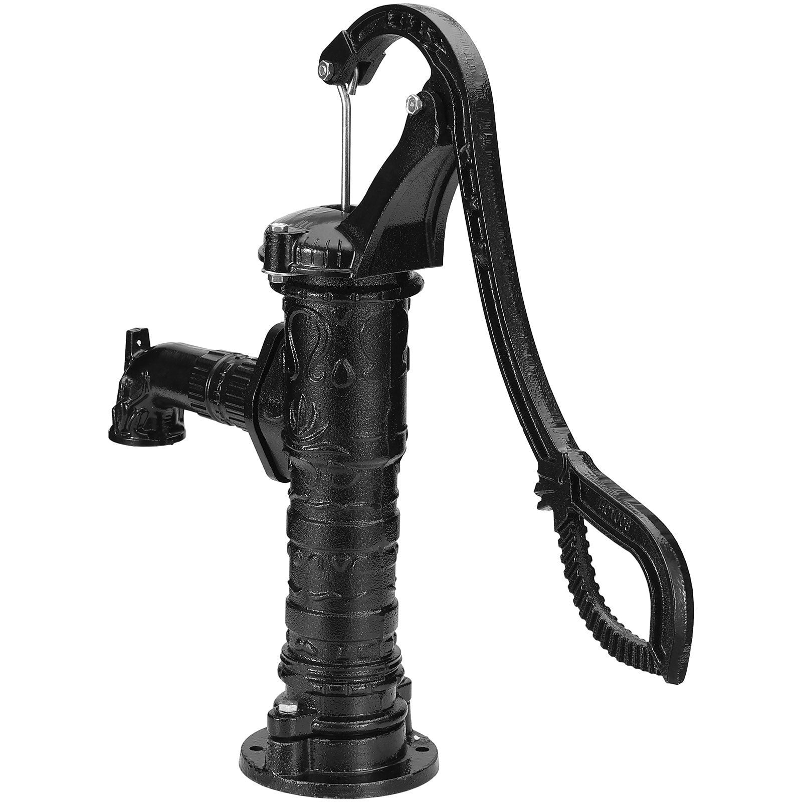 Antique Style Cast Iron Hand Water Pump, 14.6x5.9x25.6 Inch Old Fashion  Pitcher Well Pump with Handle \u0026 Pre-drilled 0.5\, image size:1600x1600
