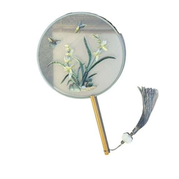 Antique Style Fan Dance Chinese Style Su Embroidery Fan Cheongsam Ancient Costume Double-sided Embroidery