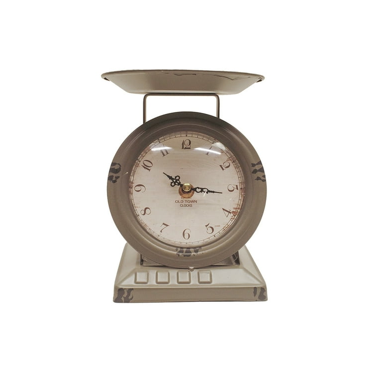 Vintage Food Scale Kitchen Countertop Island Clock Farmhouse Tabletop Home Decor Vintage Food Scale Kitchen Countertop Island Clock Farmhouse Tabletop Home Decor
