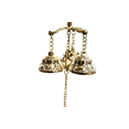 thumbnail image 1 of Antique Style Shopkeepers Triple Bell ~ Brass Store Doorbell, 1 of 8
