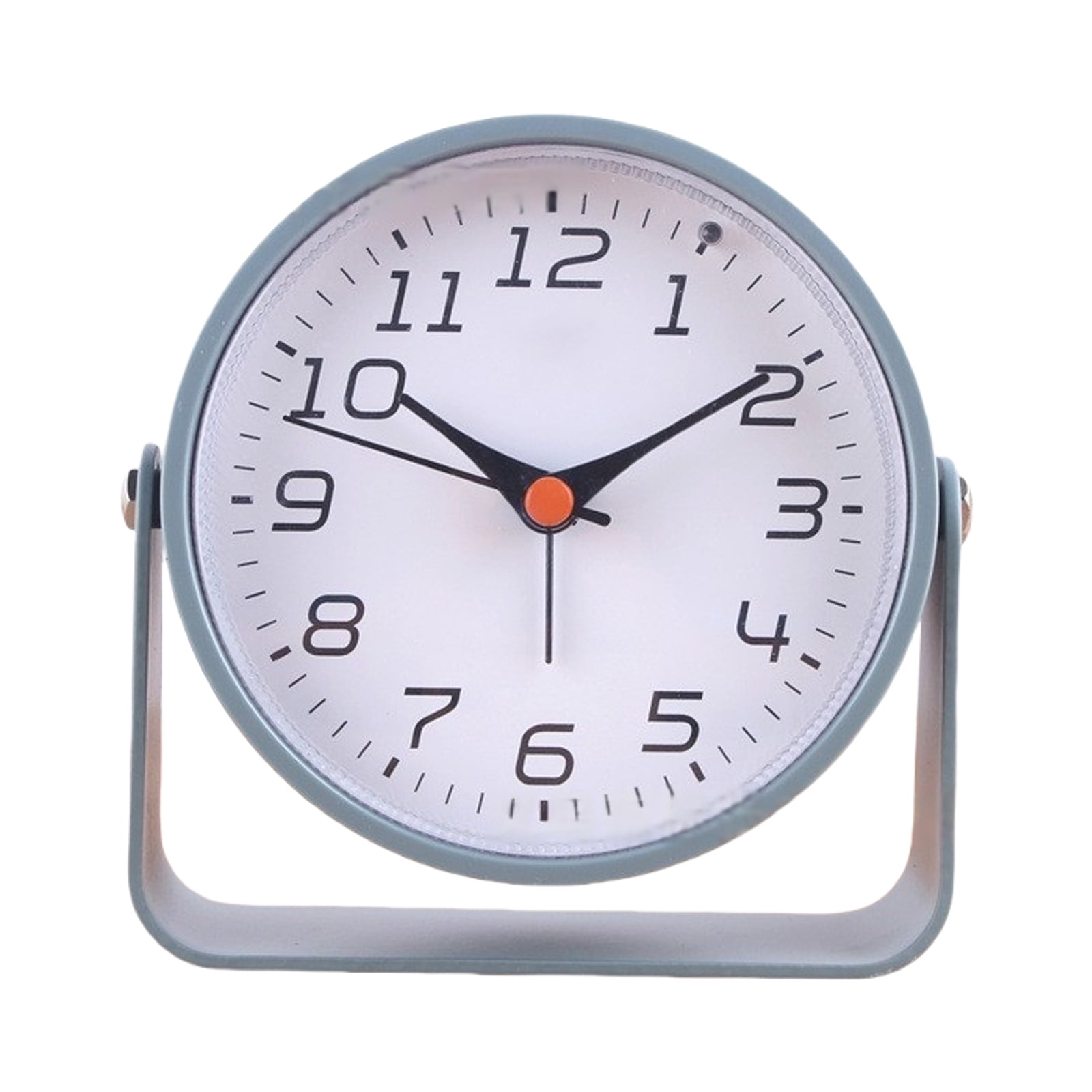 Desk Clock Power Quiet NonTicking Metal Design for Enhancing Aesthetic ...