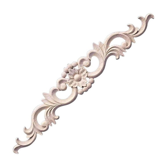 Antique Styles Wooden Onlays Frieze Trim Decorative Cabinet Molding With Intricate Floral Pattern For Ceiling Paneling