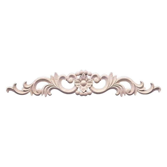 Antique Styles Wooden Onlays Frieze Trim Decorative Cabinet Molding With Intricate Floral Pattern For Ceiling Paneling
