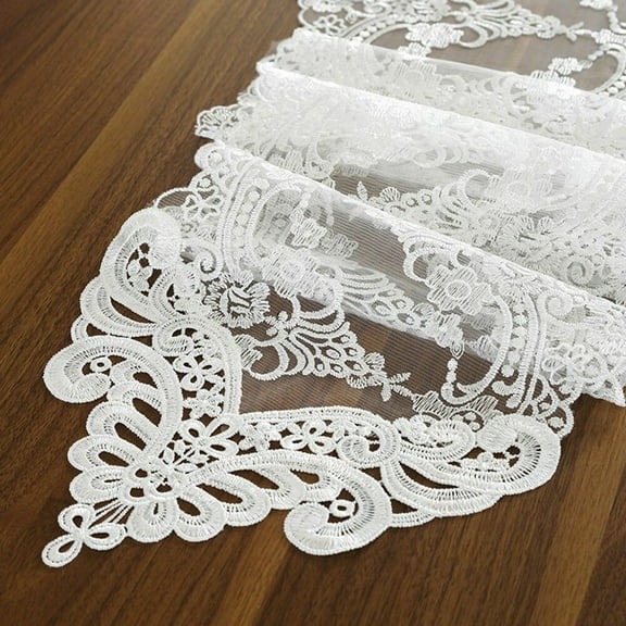 Antique Table Runner Lace Embroidered Rectangle Table Runners Party Supplies-120cm