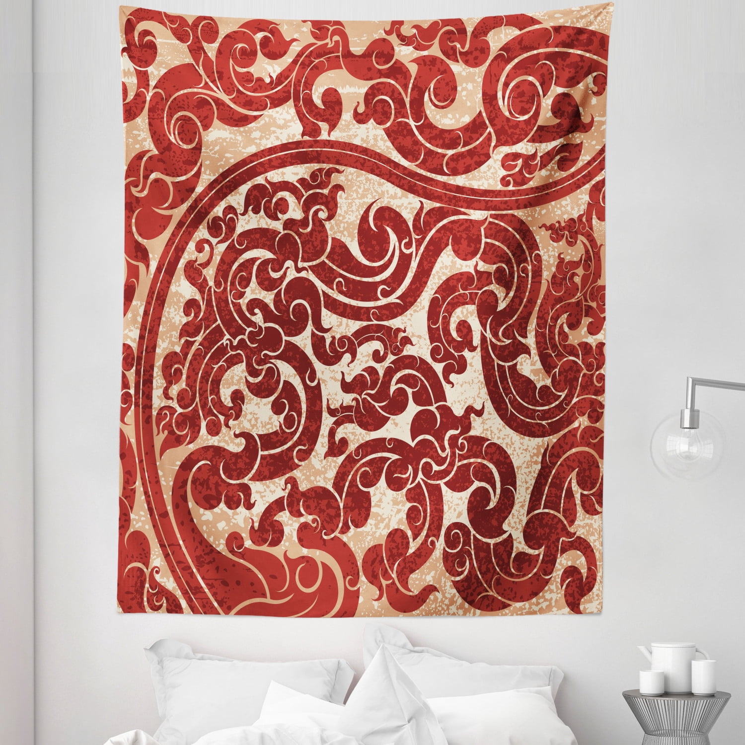 Antique Tapestry Thai Culture Vector Abstract Background Flower Photo Inspiration