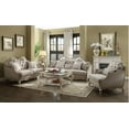 thumbnail image 1 of Antique Taupe Finish Tufted Seat Back 3pc Sofa Set Formal Traditional Sofa Loveseat Chair Living Room Furniture Luxury Style, 1 of 4