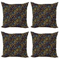 thumbnail image 1 of Ambesonne Antique Throw Pillow Cover 4 Pack, Victorian Mosaic Tiles, 20", Multicolor, 1 of 2