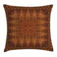 thumbnail image 1 of Antique Throw Pillow Cushion Cover, Vintage Lacy Persian Pattern from Ottoman Empire Palace Carpet Style Art, Decorative Rectangle Accent Pillow Case, 26" X 16", Orange Brown, by Ambesonne, 1 of 1