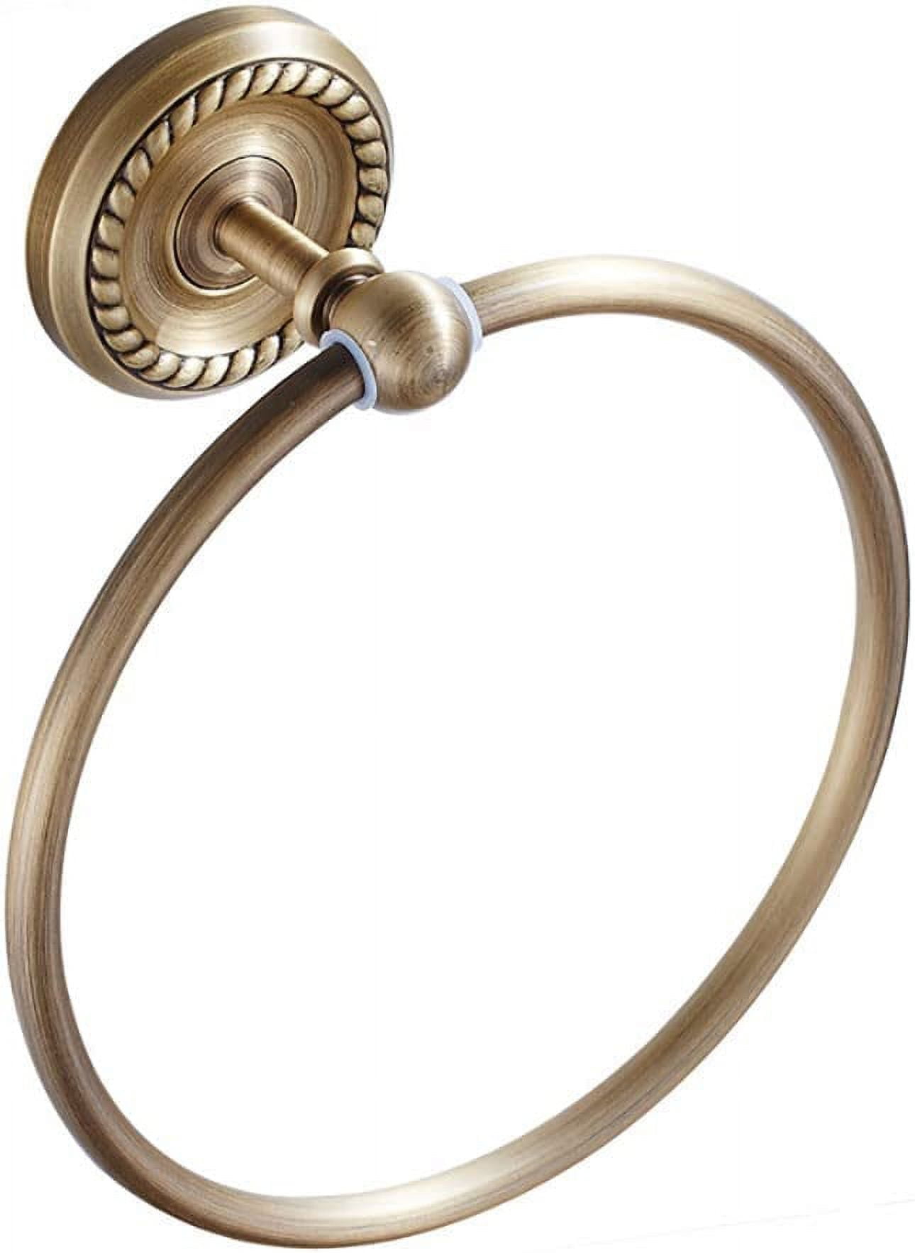 Antique Towel Ring Bronze Hand Towel Holder Bathroom Towel Storage Wall