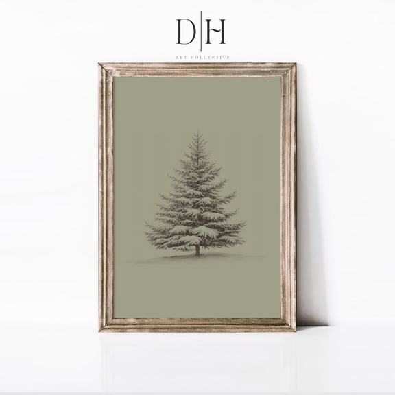 Antique Tree Sketch Poster Neutral Farmhouse Decor, Unframed Poster Size 16x24