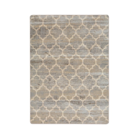Antique Trellis 5'4" x 7'8" Area Rug In Color Hazelwood-Color:Hazelwood,Material:Nylon