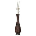 thumbnail image 1 of Antique Trumpet Style Floor Vase, For Entryway or Living Room, Brown 36" Tall Bamboo, 1 of 8