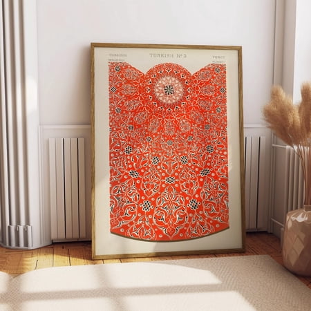 Antique Turkish Pattern Poster Owen Jones Abstract Wall Art Boho Art Style Print Living Room Wall Art Decor Mid Century Modern Art, Poster Only