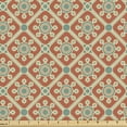 thumbnail image 1 of Ambesonne Antique Fabric by the Yard Upholstery, Swirled Petals, 1 Yard, Orange Reseda Green, 1 of 4