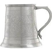 Antique Viking Theme Brass Polished Nickel Beer Stein Mug Goblets 16 Oz