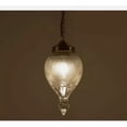 thumbnail image 1 of Antique Vintage Art Deco Nouveau Brass Glass Ceiling Fixture Hanging Light Lamp, 1 of 2