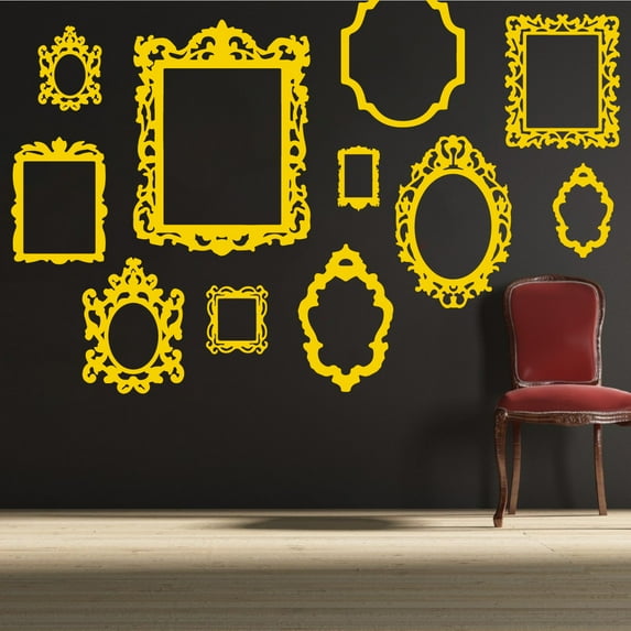 Antique Vintage Decorative Decal Picture Frame Wall Art Stickers