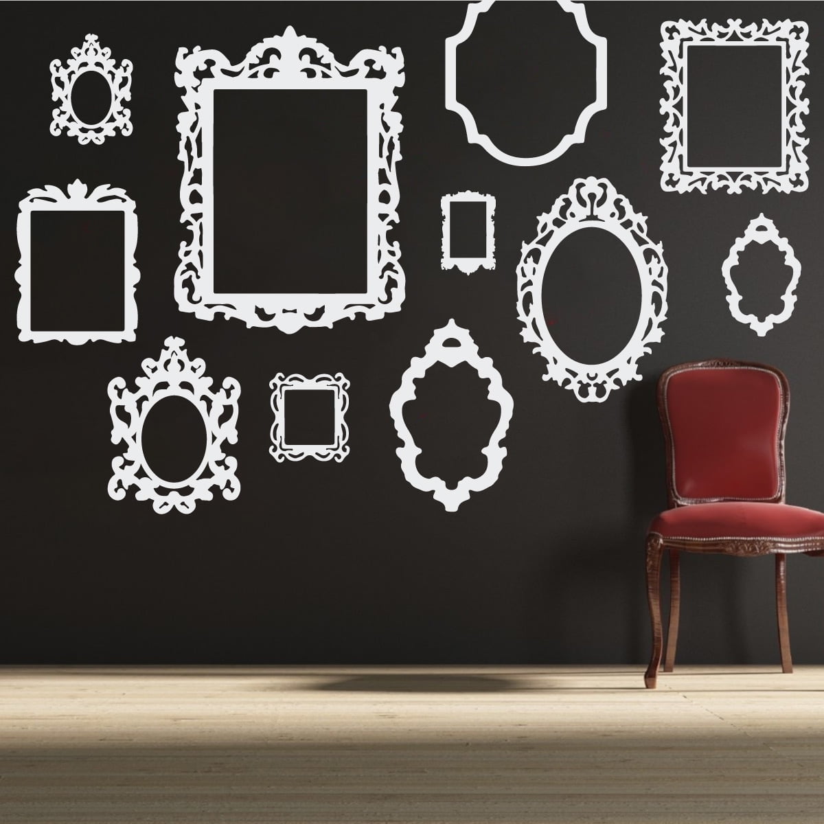 Antique Vintage Decorative Decal Picture Frame Wall Art Stickers ...