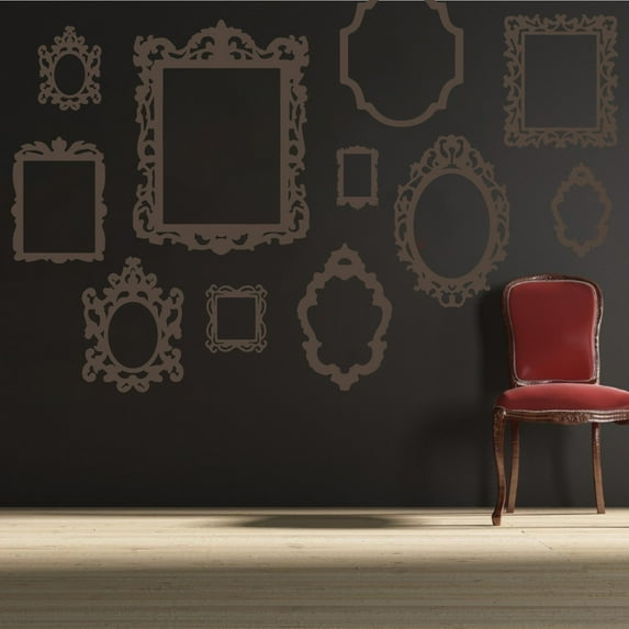 Antique Vintage Decorative Decal Picture Frame Wall Art Stickers