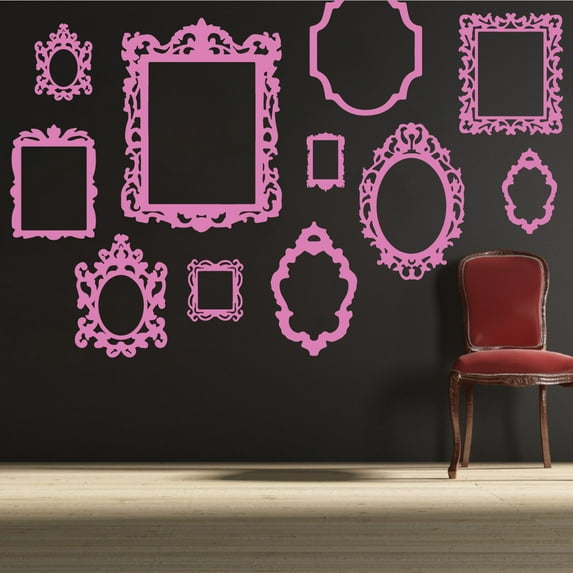 Antique Vintage Decorative Decal Picture Frame Wall Art Stickers