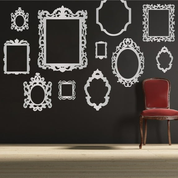 Antique Vintage Decorative Decal Picture Frame Wall Art Stickers