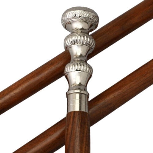 Antique Vintage Design Brass Handle stick wood walking stick Victorian Wooden Walking Stick Canes