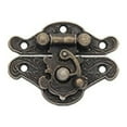 thumbnail image 1 of Antique Vintage Retro Notebook Suitcase Wooden Jewelry Box Latch Hasp Lock Catch, 1 of 5