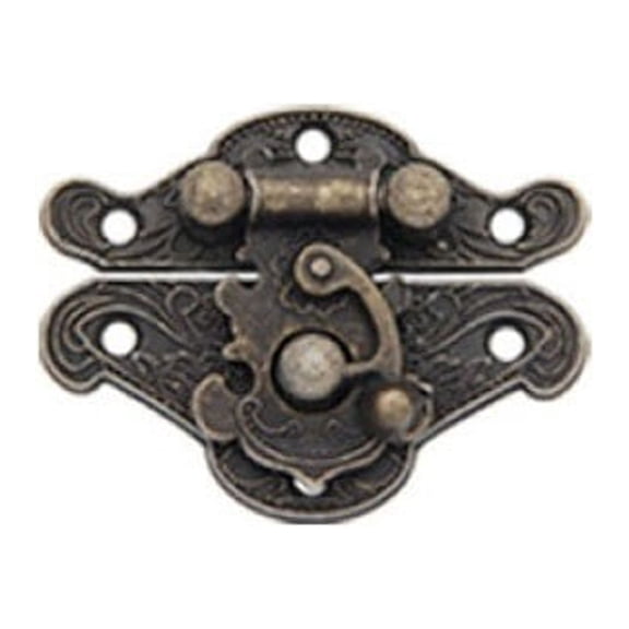 Antique Vintage Retro Notebook Suitcase Wooden Jewelry Box Latch Hasp Lock Catch