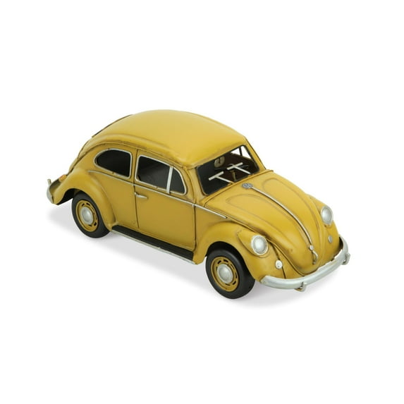 Antique & Vintage Style Model Yellow Volkswagen Beetle - Multi