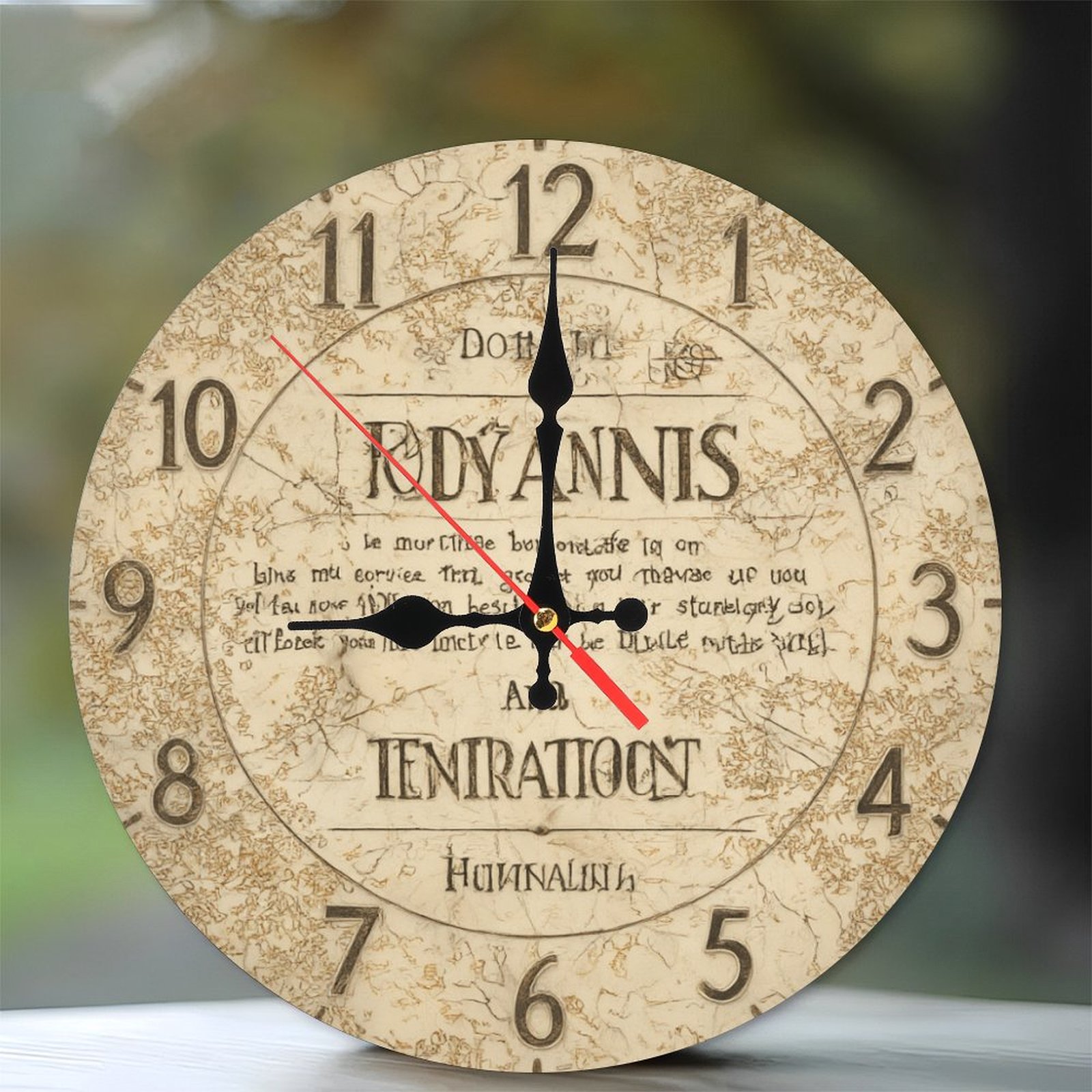 Antique Vintage Wall Clock Home Decor Unique Design 10-Inch Silent ...