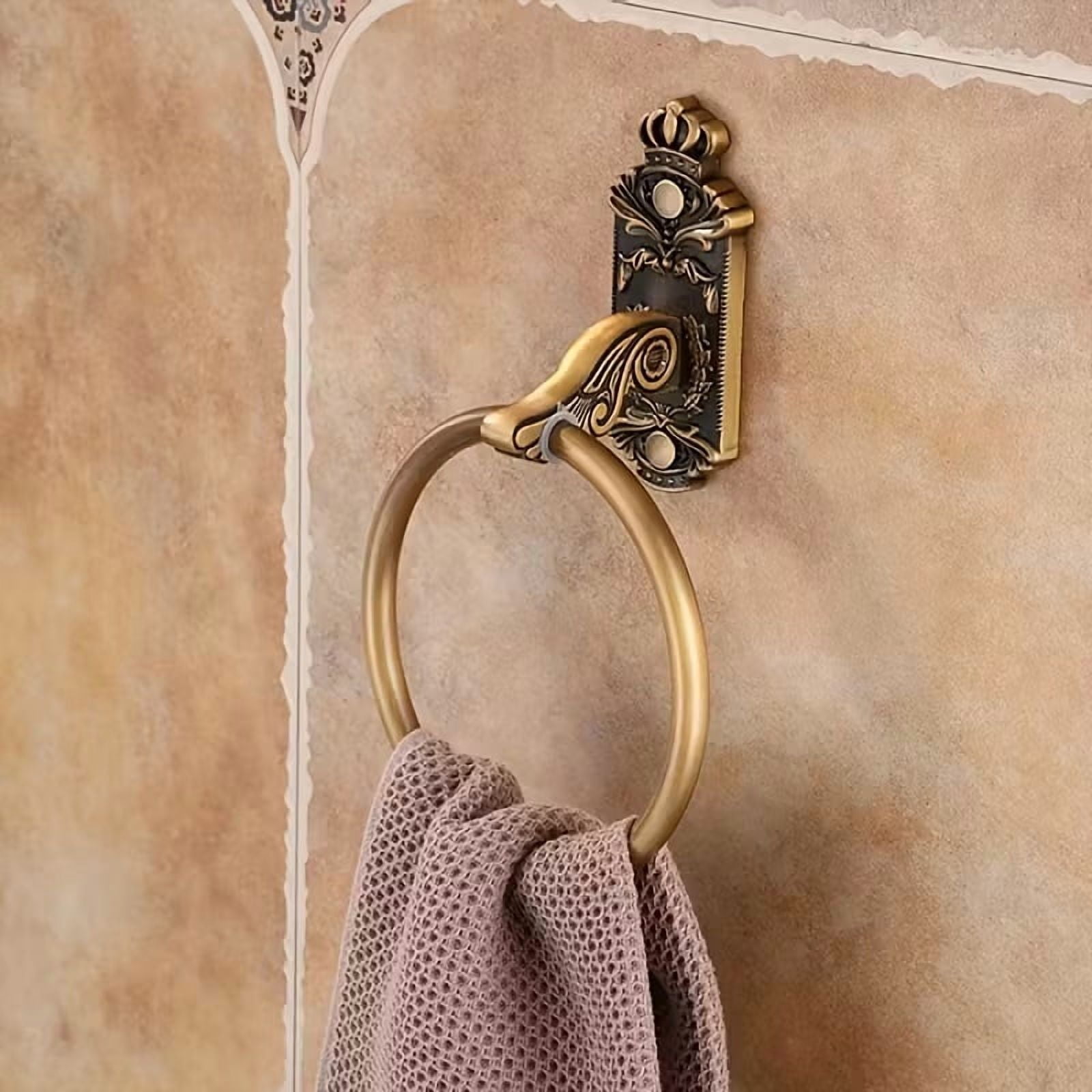 Antique Wall Mounted Towel Rack European Retro Rust-Resistant Aluminum ...